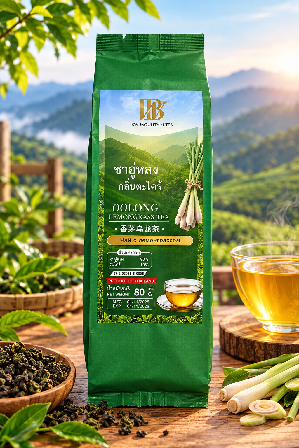 Olong Lemongrass tea 80g