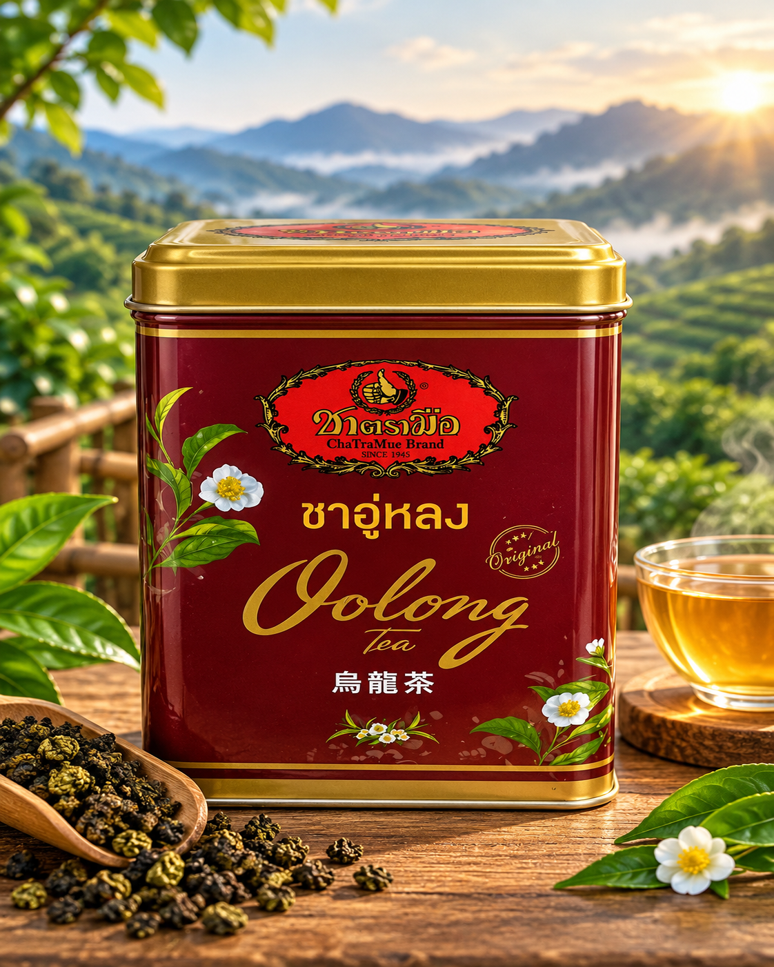 ChaTraMue Olong Tea Tin Jar 50g 20 bags
